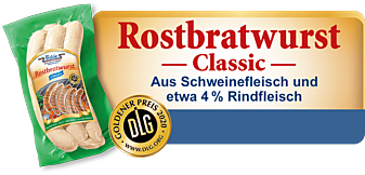 Rostbratwurst Classic – Aus Schweinefleisch und 4% Rindfleisch