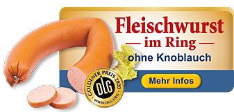 Fleischwurst im Ring ohne Knoblauch